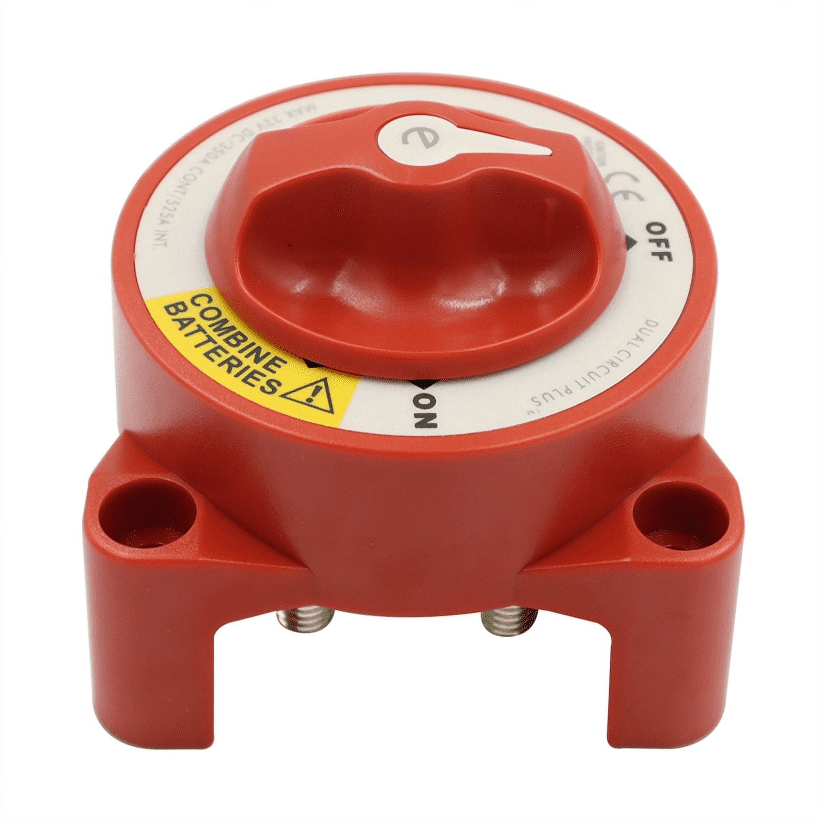 5511E Dual Circuit Plus Battery Rotary Switch Isolators Disconnect 12V-32V 350 Amp E-Series for Car Truck Ship Speedboat