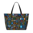 thumbnail image 2 of Easygdp Happy Father Day Bolsa de Viaje de Playa de Gran Capacidad, Bolsa Tote Perfecta para la Playa, Escapadas de Fin de Semana y Viajes, 2 of 7