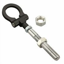 XRMXF Heavy Duty Anodized Folding Black Front Tow Hooks Track Racing Towing Kits Compitable for  2014-2025 Chevrolet C7 & C8 Corvette GM ,2006-2009 Cadillac XLR