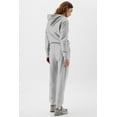 thumbnail image 5 of Plusashion Chic Grey Fleece Joggers - Comfy High-Waist, Your Cozy Wardrobe!, 5 of 8