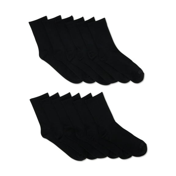 AND1 Men's Socks, Lightweight Crew Socks, 12 Pack