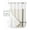 Khaki, variant on No Hook Shower Curtain with Snap in Liner, Mid Century Art Geometric Morocco Stripes Wine Red Hotel Shower Curtains for Bathroom, Washable Shower Curtain Liner Set with Mesh Top Window, 36"x72"