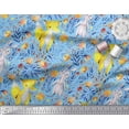 thumbnail image 3 of Soimoi Polyester Crepe Fabric Fox & Bunny Kids Printed Fabric 1 Yard 42 Inch Wide, 3 of 3