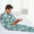 thumbnail image 6 of Goofa whiter Snow bear Print for 2-piece Loungewear Set Men’s Sleepwear Set Soft PJs Cozy loungewear Comfy Sleep Set Winter Pajamas-X-Large, 6 of 7