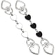 thumbnail image 1 of 2Pcs Bag Extender Chains Alloy Enamel Purse Strap Extenders Replacement Heart Cute Chains for Women Purse Bag Making Supplies (Black White), 1 of 5
