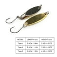 thumbnail image 3 of Tignapoo 6pcs 3 Gold & 3 Silver Slant-Cut Glitter Fishing Lures, 4.5g Total Weight, 3 of 7