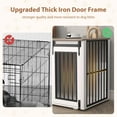 thumbnail image 2 of JOIVI 44" Dog Crate Furniture with Sliding Barn Door, Wooden Dog Kennel with Drawer and Storage Cabinet, White, 2 of 9