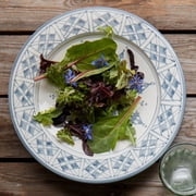 Gray Arabesque Ceramic Dinner Plates