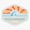 1pcs, variant on Boca Grande Florida Sunrise Sunset Sticker