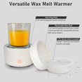 thumbnail image 6 of Wax Melt Warmer for Scented Wax Melts 3-in-1 Electric Ceramic Candle Wax Warmer Burner Fragrance Wax Melter for Home Office Bedroom Gift & Decor (Leaf), 6 of 6