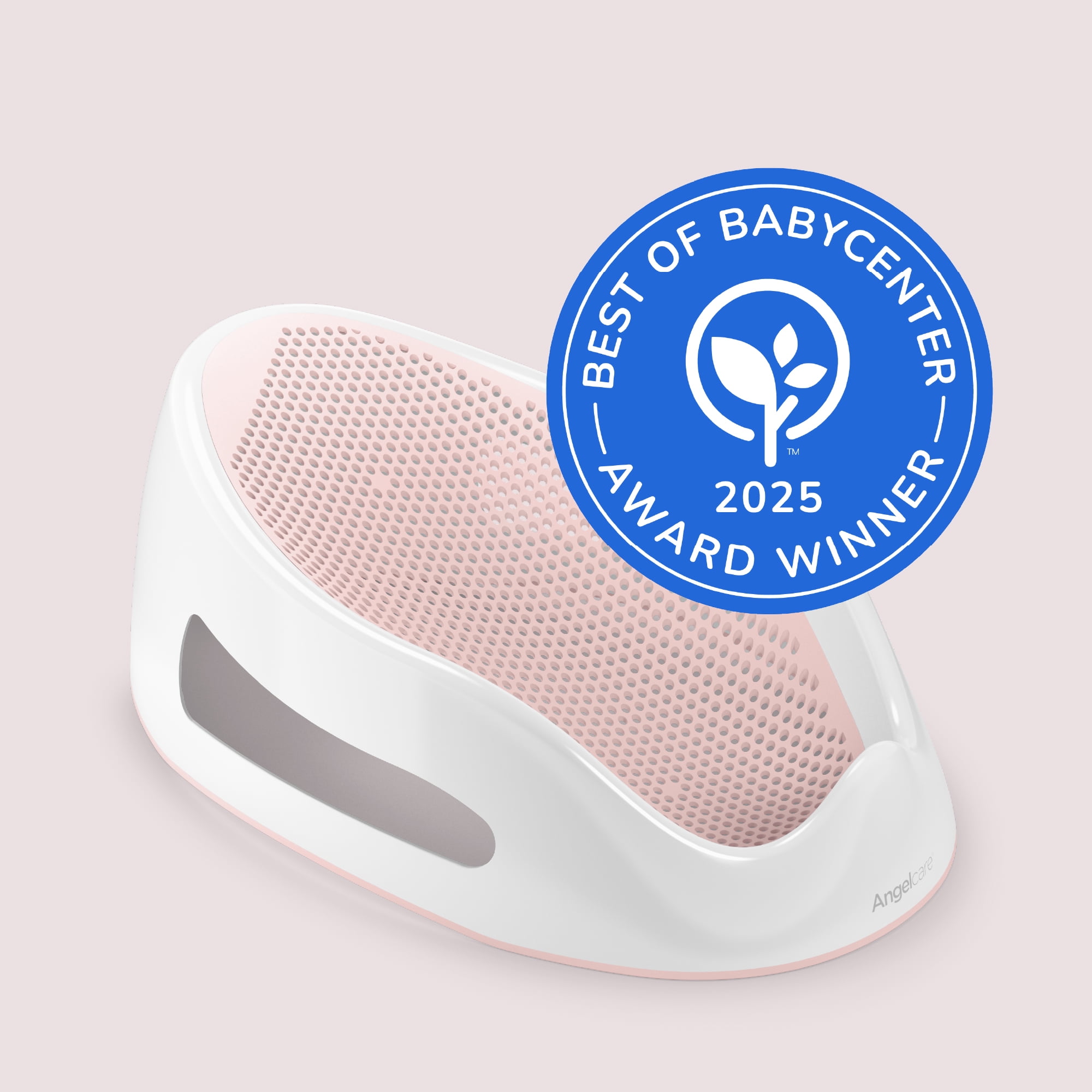 Angelcare Plastic Baby Bathtub Support Seat, Pink, Unisex, 1 Count