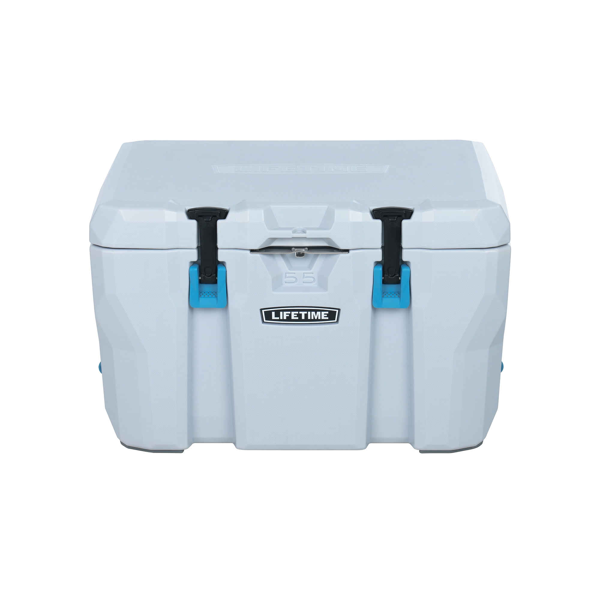 Lifetime 55qt Bear-Resistant Camping Cooler, Premium High Performance, Ice Retention, Hard Cooler, 60 Can Capacity, Light Gray