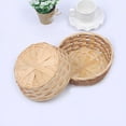 thumbnail image 7 of Round Gift Baskets,Bexikou 12 Pack 6.5"Bamboo Small Bread & Fruit Baskets, Woven Bread Roll Baskets, Food Serving Baskets, Food Storage Basket for Kitchen Restaurant Display Decor, 7 of 7