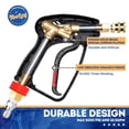 thumbnail image 5 of Pistola corta para hidrolavadora TOOLCY, comercial, 5000 PSI / 10.5 GPM, con boquillas, rosca NPT de 3/8" y conector rápido, diseño robusto para hidrolavadoras a gasolina., 5 of 5