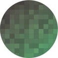 thumbnail image 1 of Ahgly Company Machine Washable Indoor Round Transitional Cr Green Area Rugs, 5' Round, 1 of 7