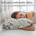 thumbnail image 5 of Green Grey Botanical Pillow Covers, Linen Long Throw Pillow Case, Rustic Country Spring Floral Summer Leaf Holiday Pillow Protector Decorative Cushion Cover for Living Room/Bedroom 20" x 30", 5 of 8