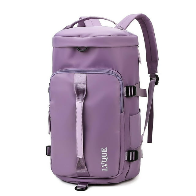 Btafrte Mochila Unisex Compartimiento Camping (Púrpura)