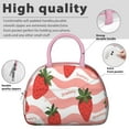 thumbnail image 4 of Lunch Bag Women Insulated Lunch Box Portable Large Cooler Tote for Student/Mother Group with Side Pockets for Work Office Picnic Strawberry, 4 of 7