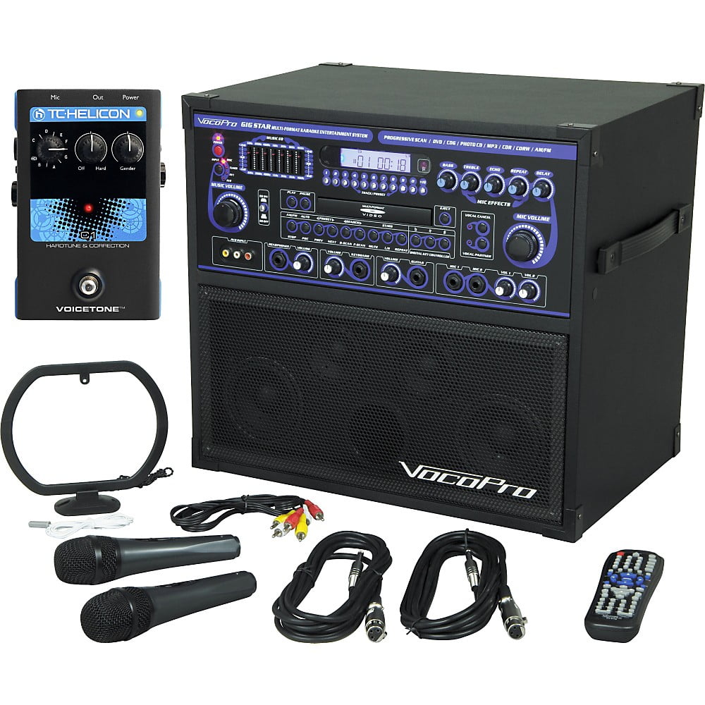 VocoPro Gigstar Karaoke System with VoiceTone C1 Pedal