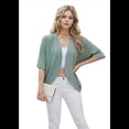 thumbnail image 2 of Cardigan d'Été pour Femmes, Col en V, Ajouré, Ouvert, Extérieur, 2 of 10