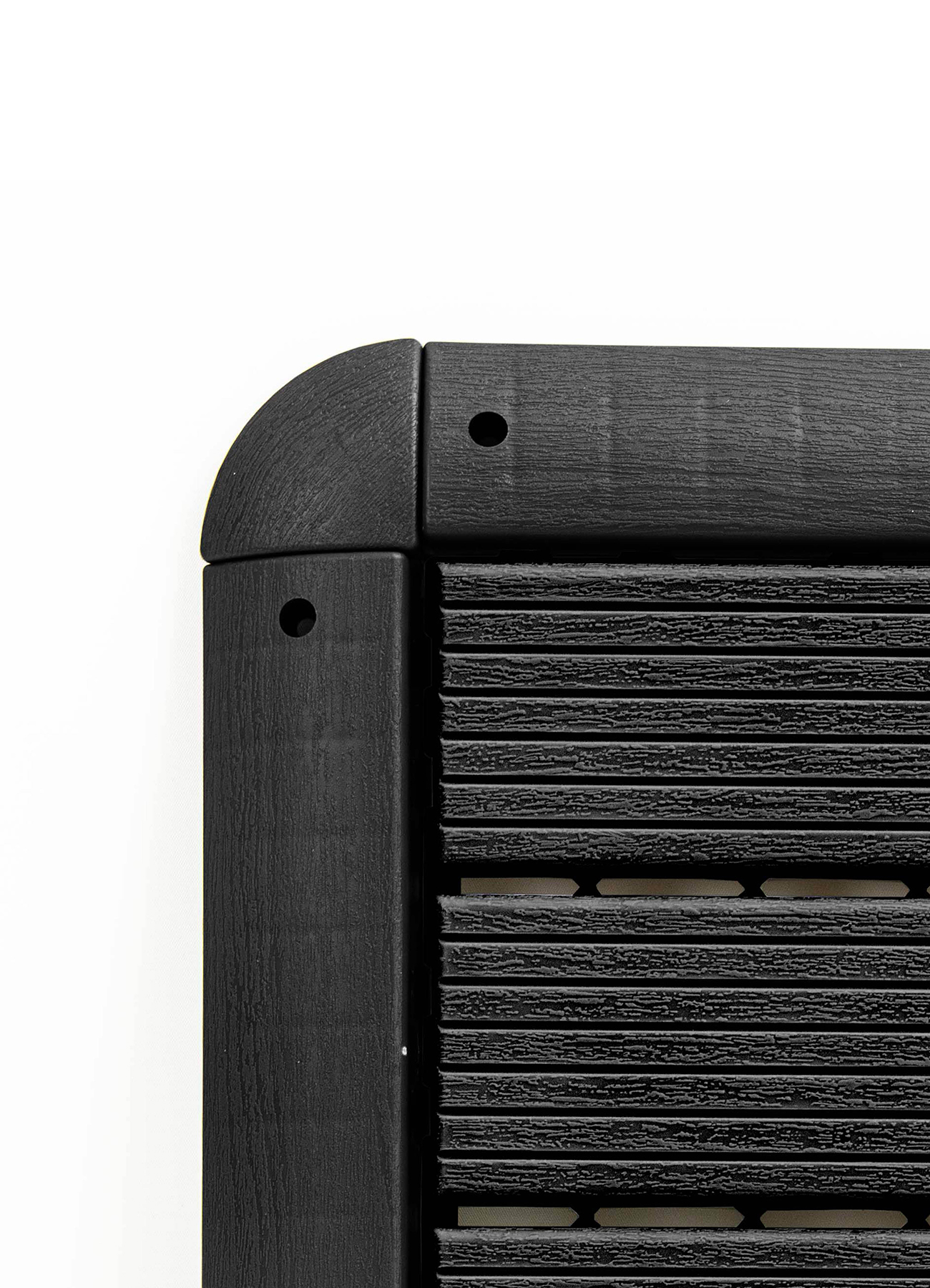 FloorPops Corner Piece Dark Grey Interlocking Deck Tile Corners with 3 Packs of Edge Strips