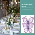 thumbnail image 4 of Miangastore 50 Pcs Papillons Décoratifs en Maille Transparente pour Mariage (Violet), 4 of 9