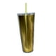 thumbnail image 1 of Vaso para sorber de 710 ml, regalo, gran capacidad, multiusos, práctico, botella de doble capa. Oro, 1 of 9
