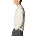 thumbnail image 3 of Columbia Men Regular fit Long Sleeve Henley Shirt Small Beige Solid, 3 of 9