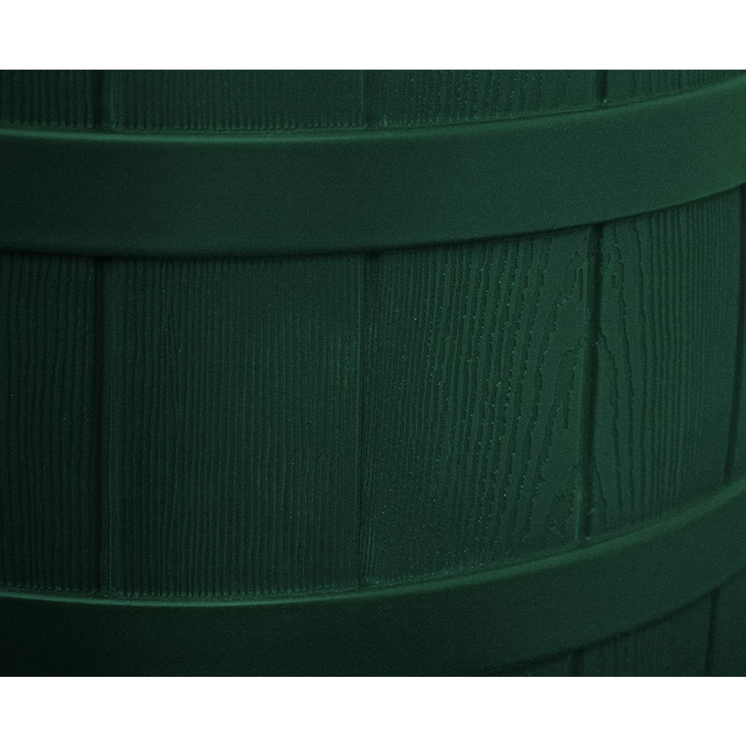 Good Ideas Rain Wizard Rain Collection Barrel 50-Gallon w/ Diverter Kit, Green
