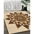 thumbnail image 3 of Ahgly Company Machine Washable Indoor Rectangle Transitional Mahogany Brown Area Rugs, 7' x 10', 3 of 7