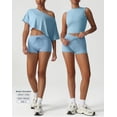 thumbnail image 5 of PISONIC Women Two Piece Workout Sets Tank Top and High Waist Booty Lifting Shorts Gym Yoga Active Outfits, 5 of 8