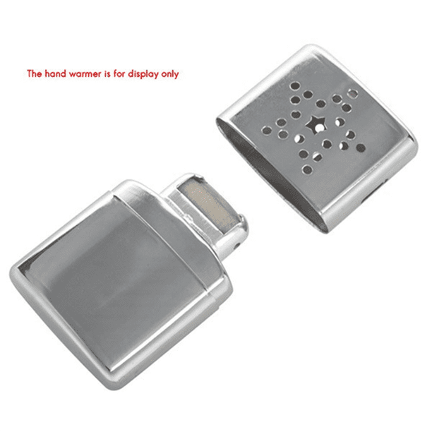 2 Pièces Chauffe-mains Portable En Alliage D'aluminium – Accessoire De Brûleur Thermique, 34 X 12 X 18 Mm, Argenté
