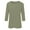 Green, variant on Krdevn 3/4 Length Sleeve Womens Tops Casual Loose Fit Crewneck T Shirts Cute Solid Three Quarter Length Tunic Tops,Women's Tops, Tees & Blouses,Size:XL