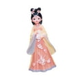 thumbnail image 5 of Chinese Girls Doll Resin Statue Mini Hanfu Figurine Elegant Court Style Ornament for Bedroom Bookshelf Office Desk, 5 of 9