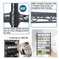 thumbnail image 4 of 6 Shelf Wire Shelving Unit Heavy Duty NSF Garage Storage Shelves Adjustable Storage Rack Steel Commercial Grade Layer Shelf Rack-16x42x72-Black, 4 of 4