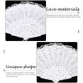 thumbnail image 2 of Shisuyan Lace Folding Fan For Women 1Set 17x9in, 2 of 8
