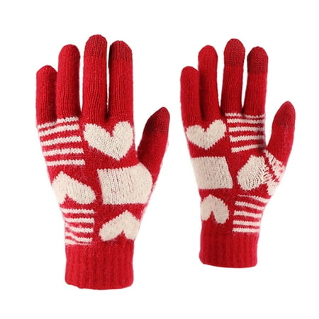 

Festive Red Gloves Winter Warm Screen Gloves Outdoor Riding Gloves Mechanic Gloves Large Gloves for Food Mechanic Glove Late Gloves Automotive Hairstylist Gloves