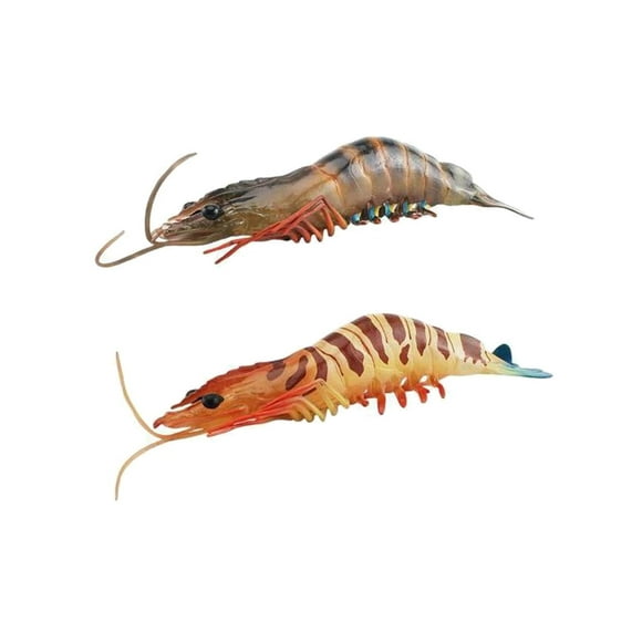 figatia 2 Realistic marine prawn Creatures Toy Figures Cognitive Early Learning