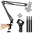 thumbnail image 1 of Microphone Arm, Microphone Stand Desktop Stand, Adjustable Suspension Boom Arm for Podcast Game Rec, 1 of 5