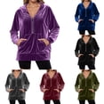thumbnail image 3 of Dpytoraw Women's Fleece Hoodie, Long Sleeve Pullover for Streetwear Daily Gray XL, 3 of 6