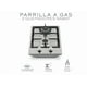 thumbnail image 2 of Parrilla A Gas De Acero Inoxidable 2 Quemadores Plata, 2 of 5