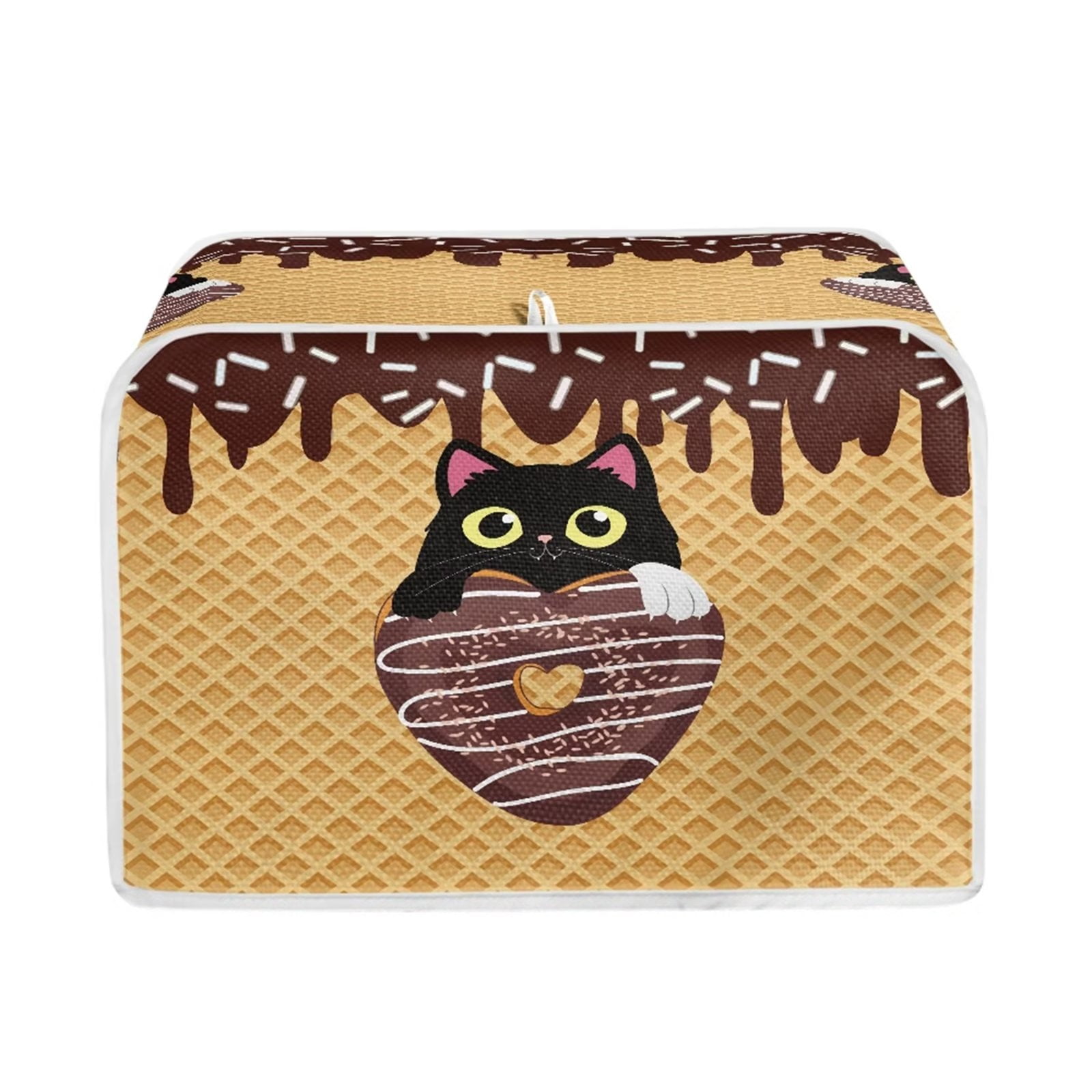 FKELYI Chocolate Cream Cat Toaster Covers Foldable Toaster Covers 2