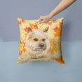thumbnail image 2 of Fall Design with Dog Fabric Decorative Pillow, 2 of 4