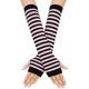 thumbnail image 2 of Long Fingerless Gloves Knitted Arm Warmers Thumb Hole Elastic Mittens for Women - Stay warm and stylish., 2 of 5
