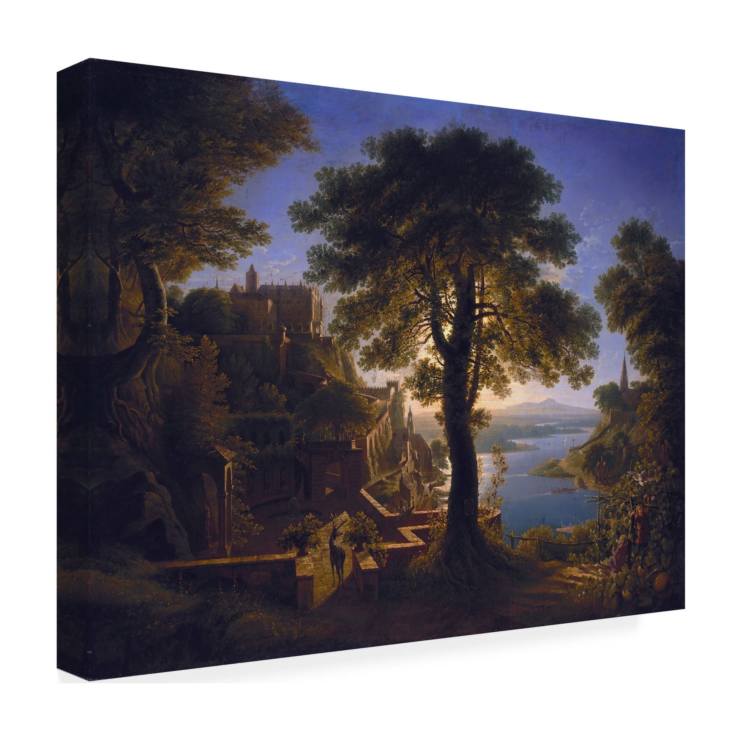 Karl Schinkel 'Castle By The River' Canvas Art
