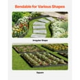 thumbnail image 6 of KFFKFF Metal Garden Border, Set of 5, 39 x 5 inches, Resilient Against Rust, Flexible Landscaping Edge, Robust Grass Divider, Simple to Set Up, Black Divider for Flower Bed, Yard, and Pathway, 6 of 9
