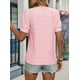 thumbnail image 4 of Blusas Casuales de Verano para Mujer, con Bordados Huecos, de Corta, Color Rosa, Talla XXL., 4 of 10