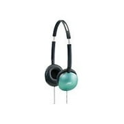 JVC HA-S150-G - Headphones - full size - wired - green - for Apple iPhone 3G, 3GS; iPod nano (3G); iPod shuffle (3G)