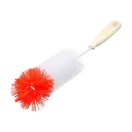 Household Glass - household plastic milk bottle glass cup mug cleaning washing brush tool red