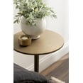 thumbnail image 4 of Kate and Laurel Henshall Mid-Century Metal Round Side Table, 12 x 12 x 24, Antique Brass, Sand Cast Aluminum Sculptural Indoor Plant Stand with Tripod Base for Use as End Table or Bedroom Nightstand, 4 of 10